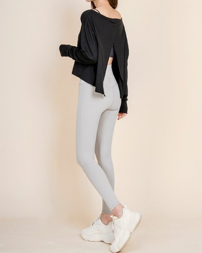 シャーリングクロスフロントレギンス 2130