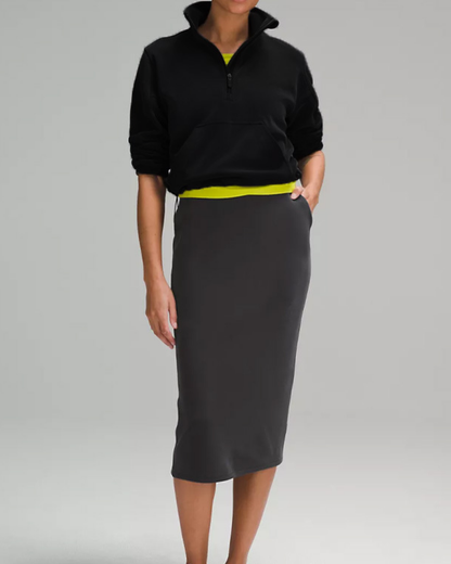 ソフトタッチハーフジップハイネックプルオーバー 3938