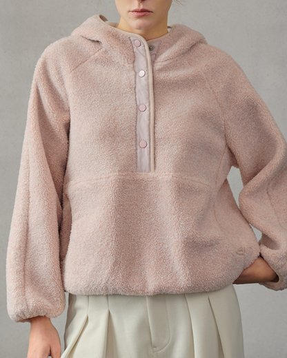 くすみハーフボタンボアヨガジャケット 3942