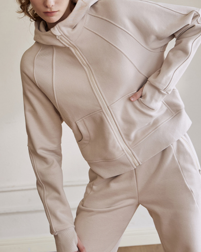 サムホールラグランスリーブスウェットパーカー 3941