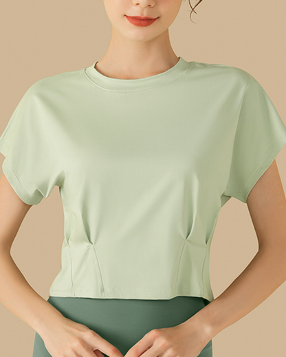 ウエストタッククロップドカットソー 3011