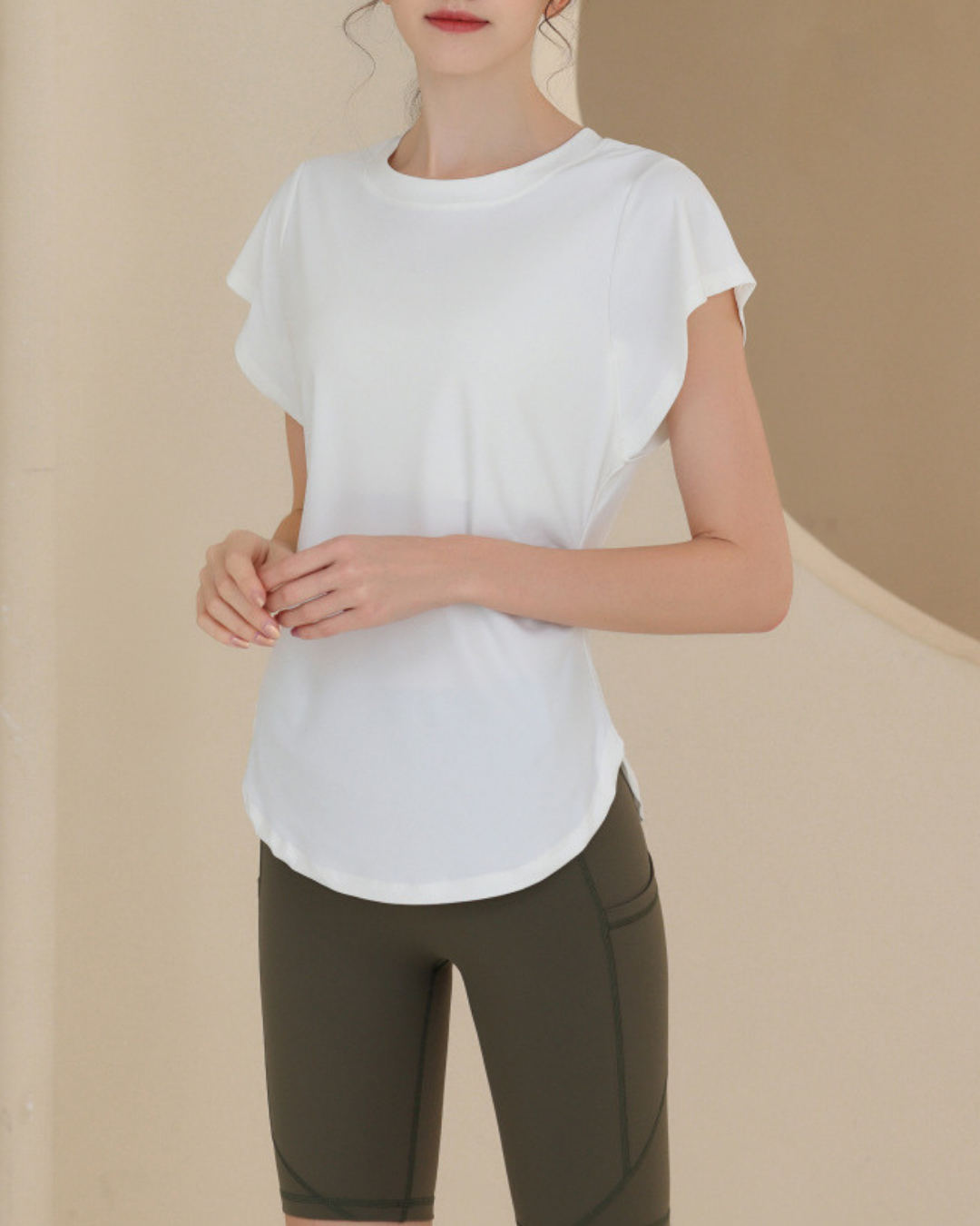 Waist squeeze French sleeve T 2517