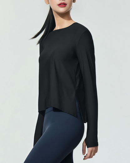 ヴェールサイドスリットボートネックカットソー 3943