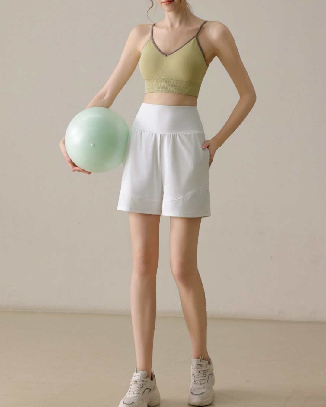 ニュアンスカラーヨガハーフパンツ 3194