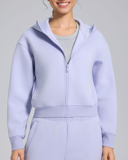 スフレタッチジップアップフリースジャケット 3931