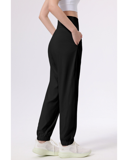 ニュアンスカラーギャザーアンクルヨガパンツ 3944