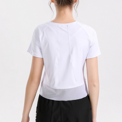 Cropped tulle T-shirt 2733