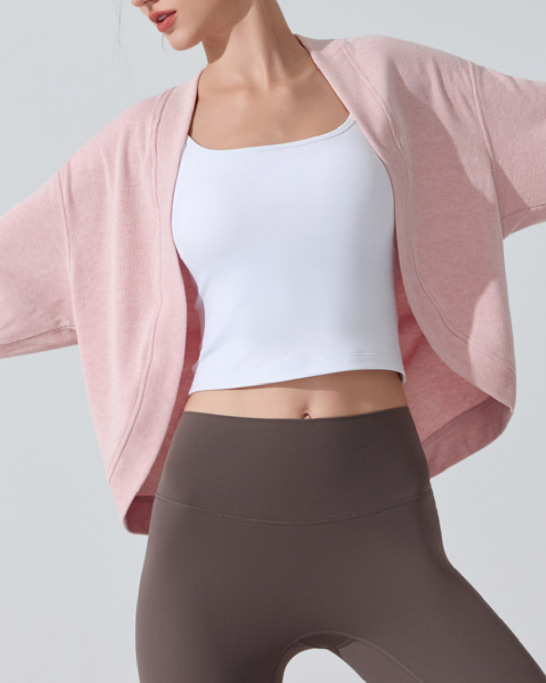 ノーカラーラウンドカットカーディガン 3917