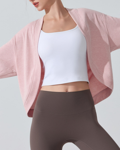 ノーカラーラウンドカットカーディガン 3917