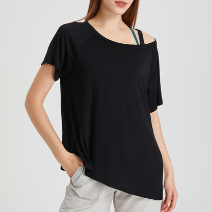 ワンショルダーヘムスリットT 2634