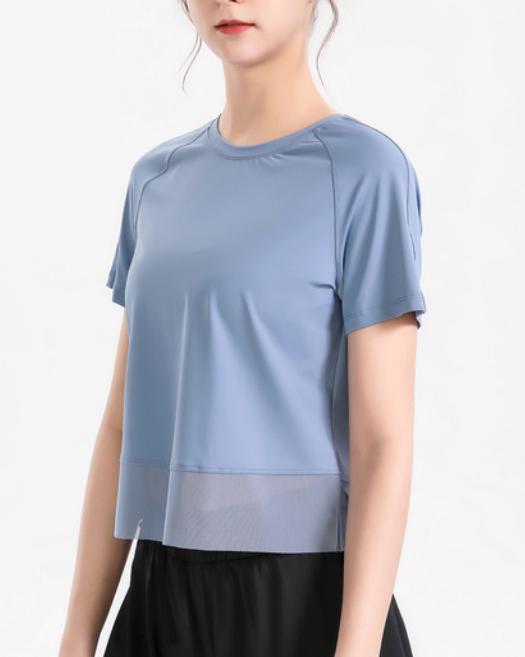 Cropped tulle T-shirt 2733