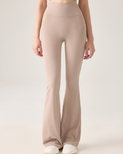 リブフレアパンツ 3879