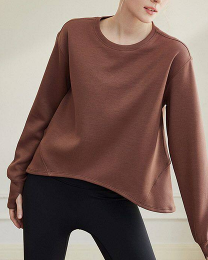 Aラインシルエットベーシックスウェットシャツ 2854