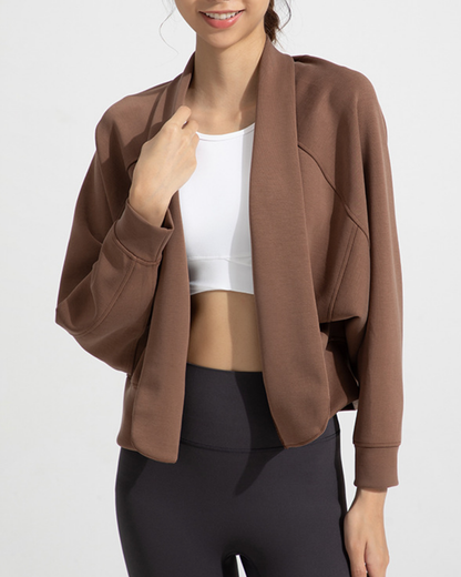 スムースタッチドルマンスリーブショールカーディガン 3934