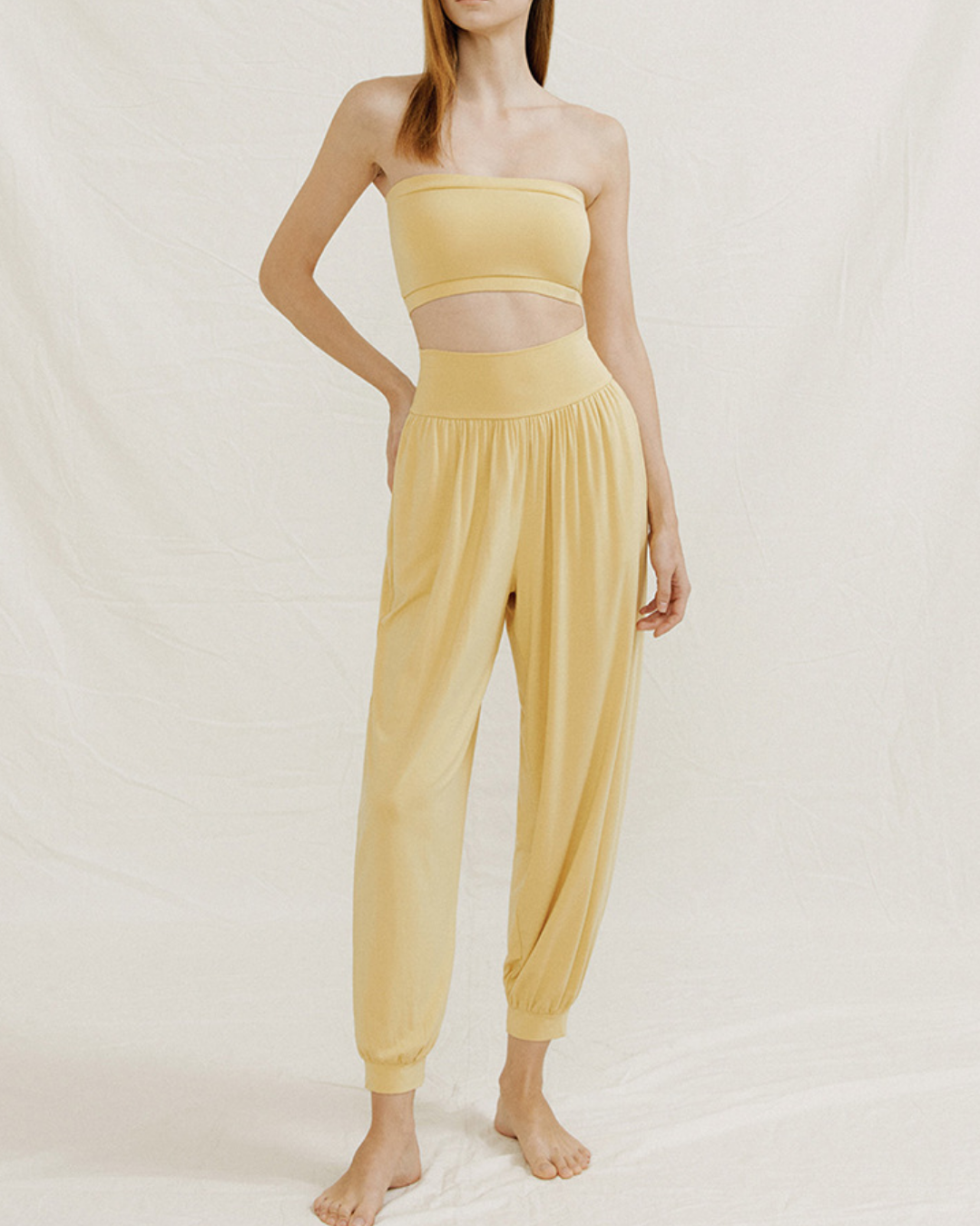 ニュアンスカラーリラックスアラジンパンツ 3966