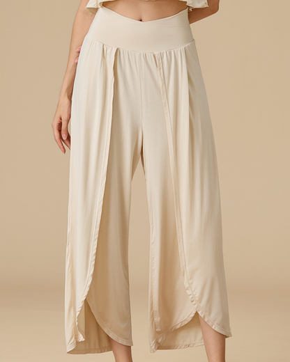 ラウンドヘムタックフレアパンツ 3913