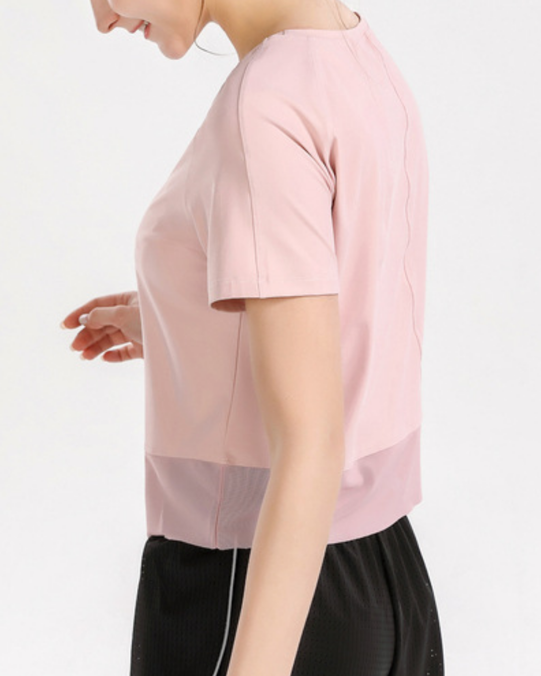 Cropped tulle T-shirt 2733