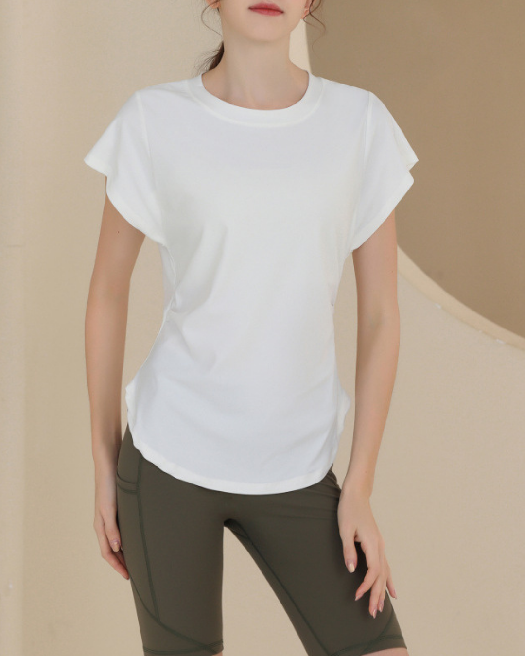 Waist squeeze French sleeve T 2517