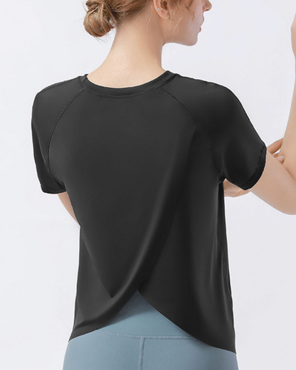 ラップバックヨガTシャツ 3156