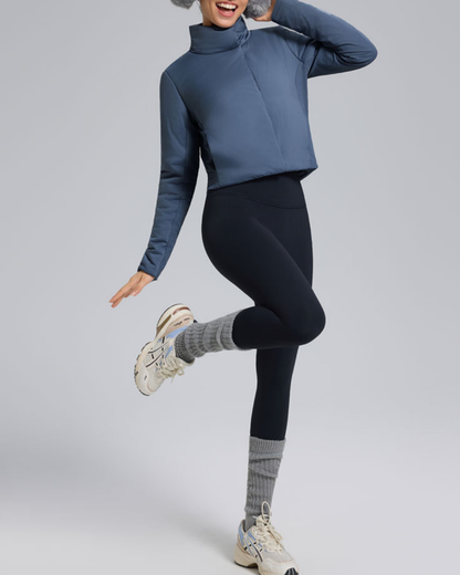 スタンドカラーサイドリブパデットジャケット 3932