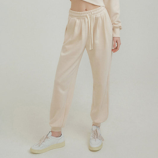 Light colored cotton jogger pants 2967