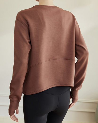Aラインシルエットベーシックスウェットシャツ 2854