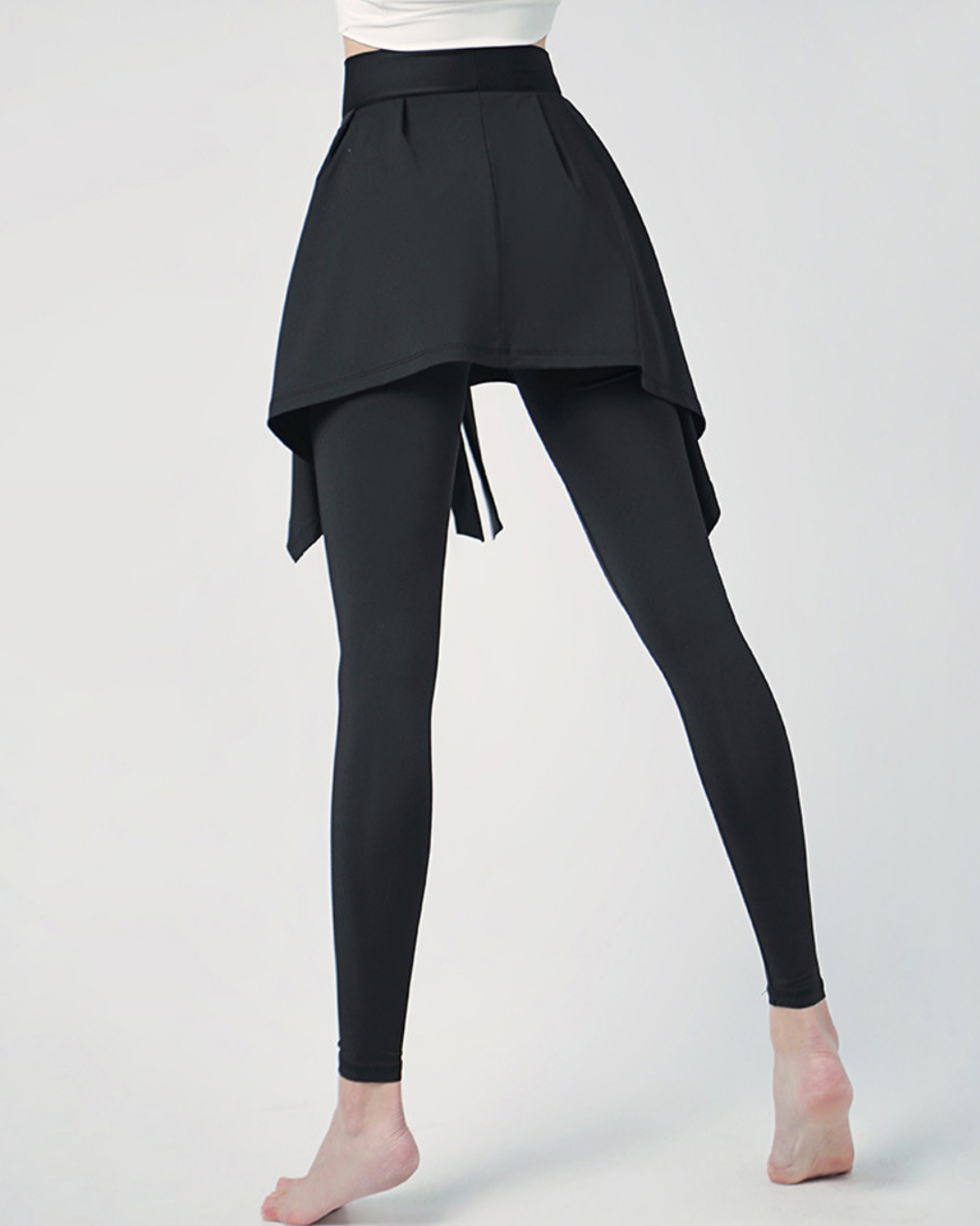 クールカラーラップスカートヨガレギンス 3214