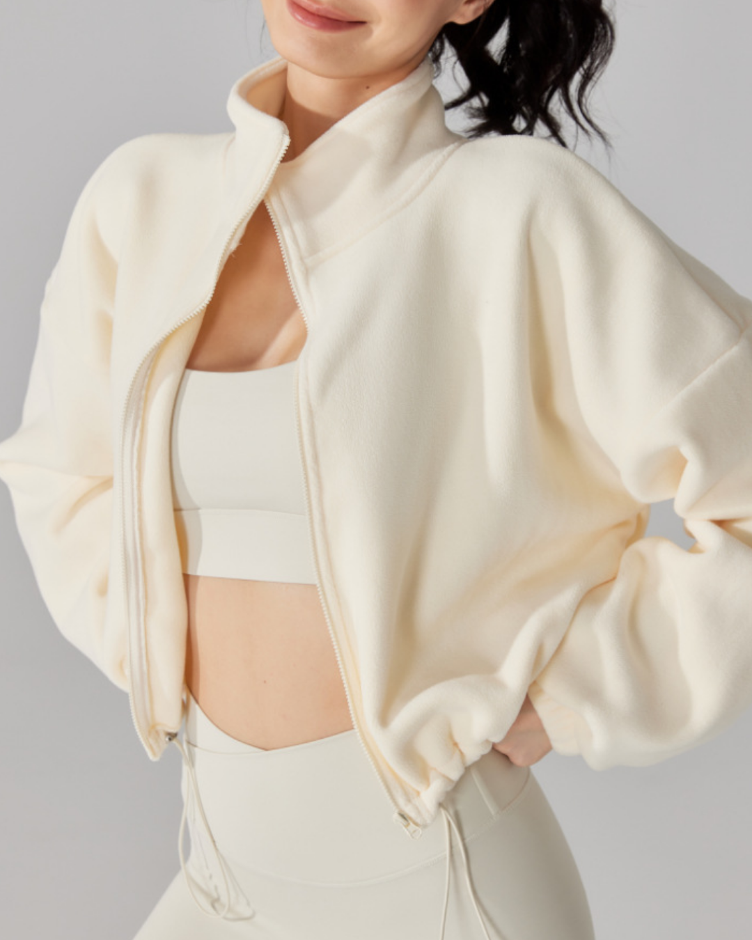 スタンドカラードロストウォームジップジャケット 3919