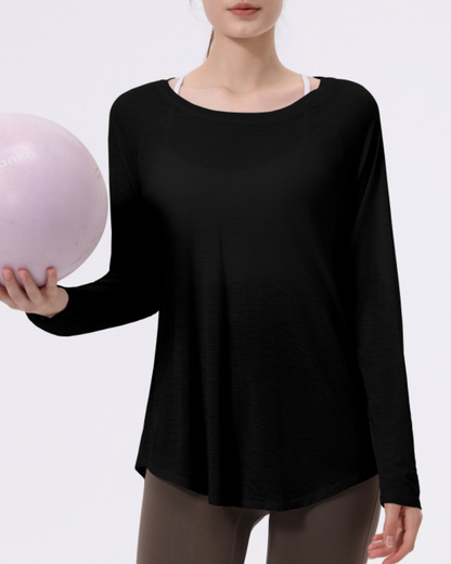 バックシャンエアリーシアーカットソー 3954