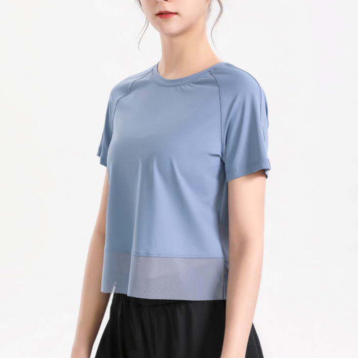 Cropped tulle T-shirt 2733