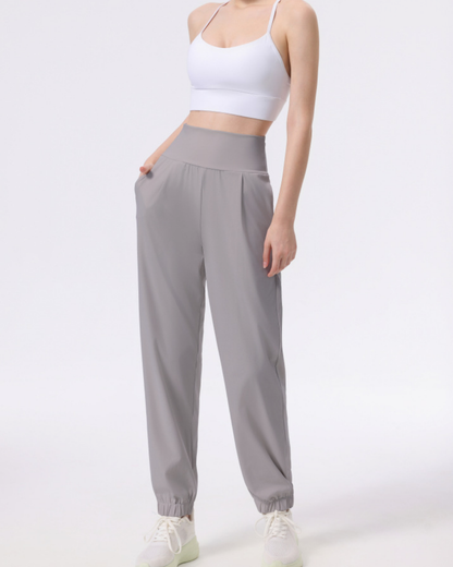 ニュアンスカラーギャザーアンクルヨガパンツ 3944