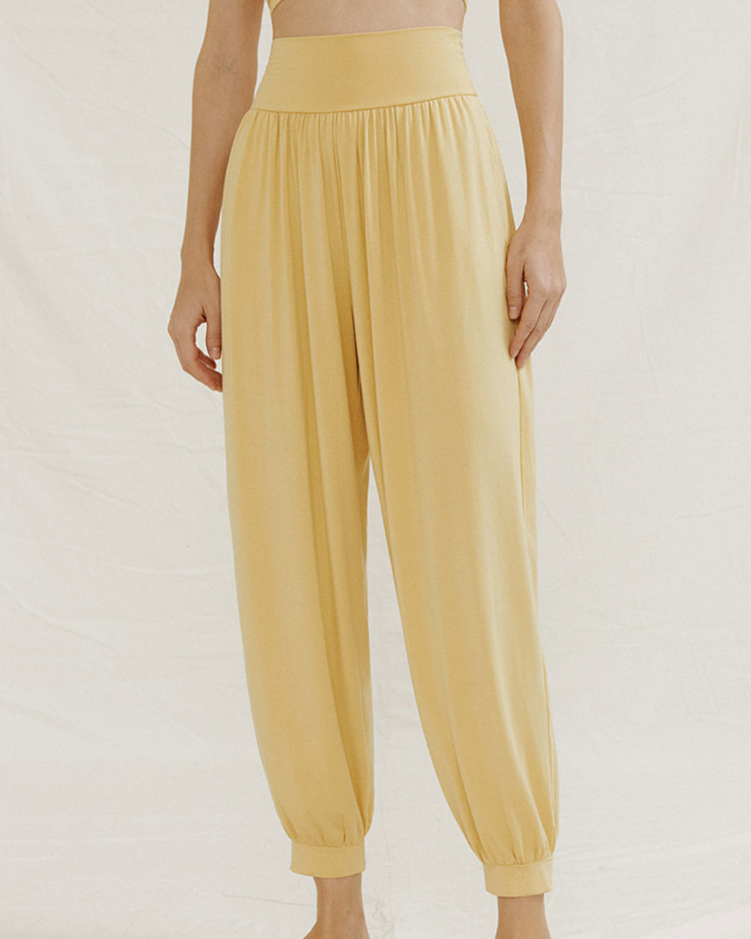 ニュアンスカラーリラックスアラジンパンツ 3966