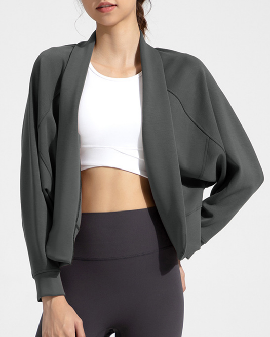 スムースタッチドルマンスリーブショールカーディガン 3934