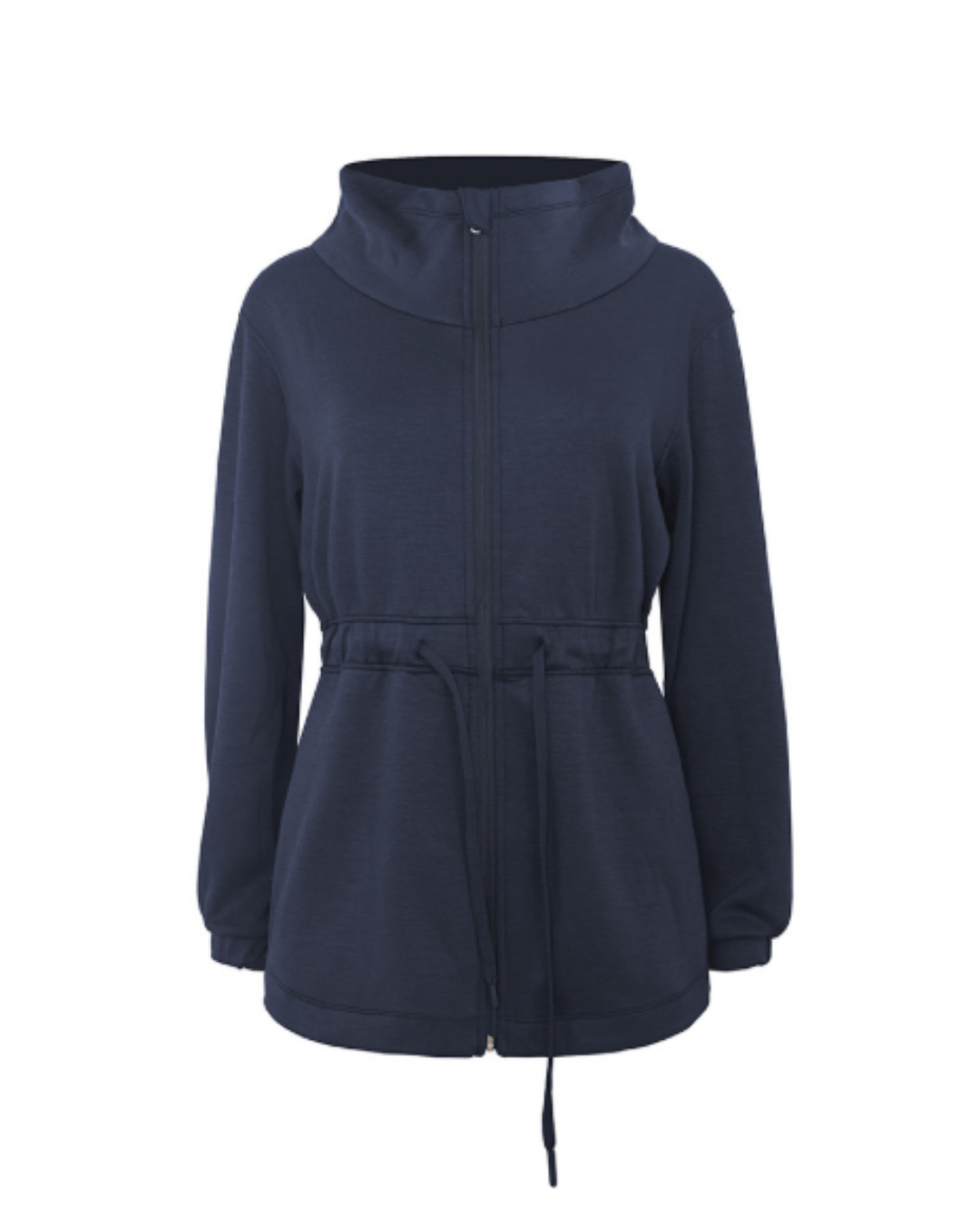 ウエストドロストハイネックジャケット 3929