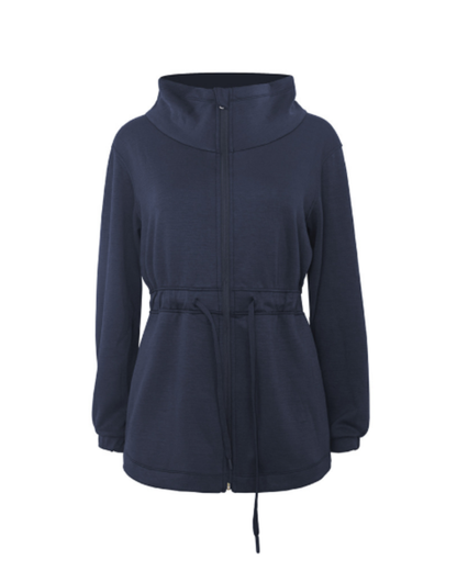 ウエストドロストハイネックジャケット 3929