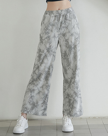 アースカラータイダイワイドパンツ 3191