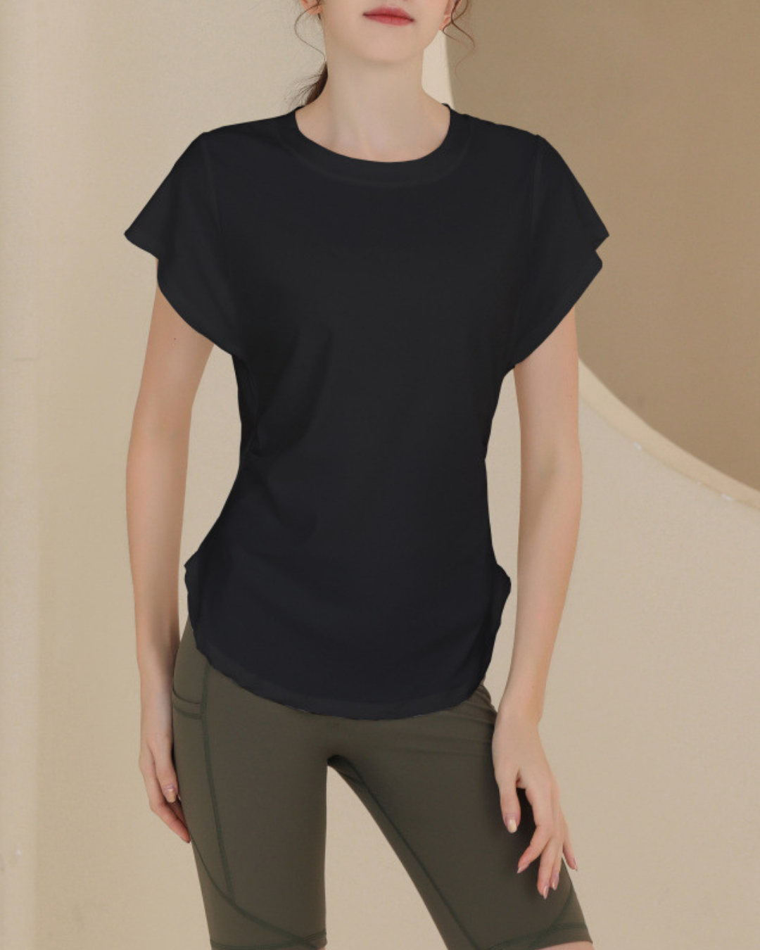 Waist squeeze French sleeve T 2517