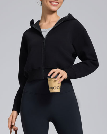 スフレタッチジップアップフリースジャケット 3931