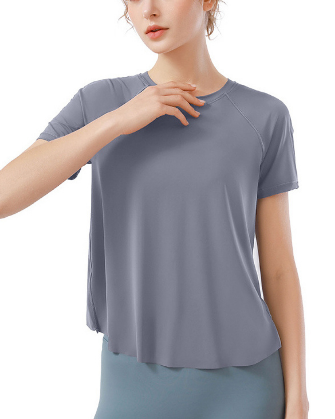 ラップバックヨガTシャツ 3156