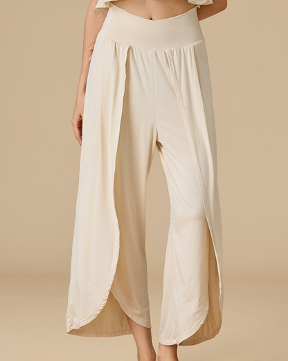 ラウンドヘムタックフレアパンツ 3913