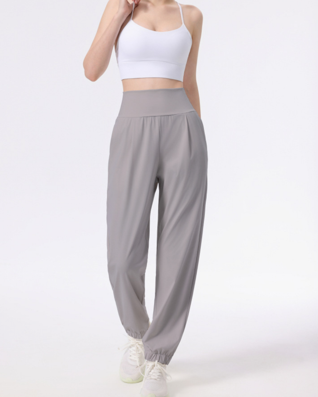 ニュアンスカラーギャザーアンクルヨガパンツ 3944