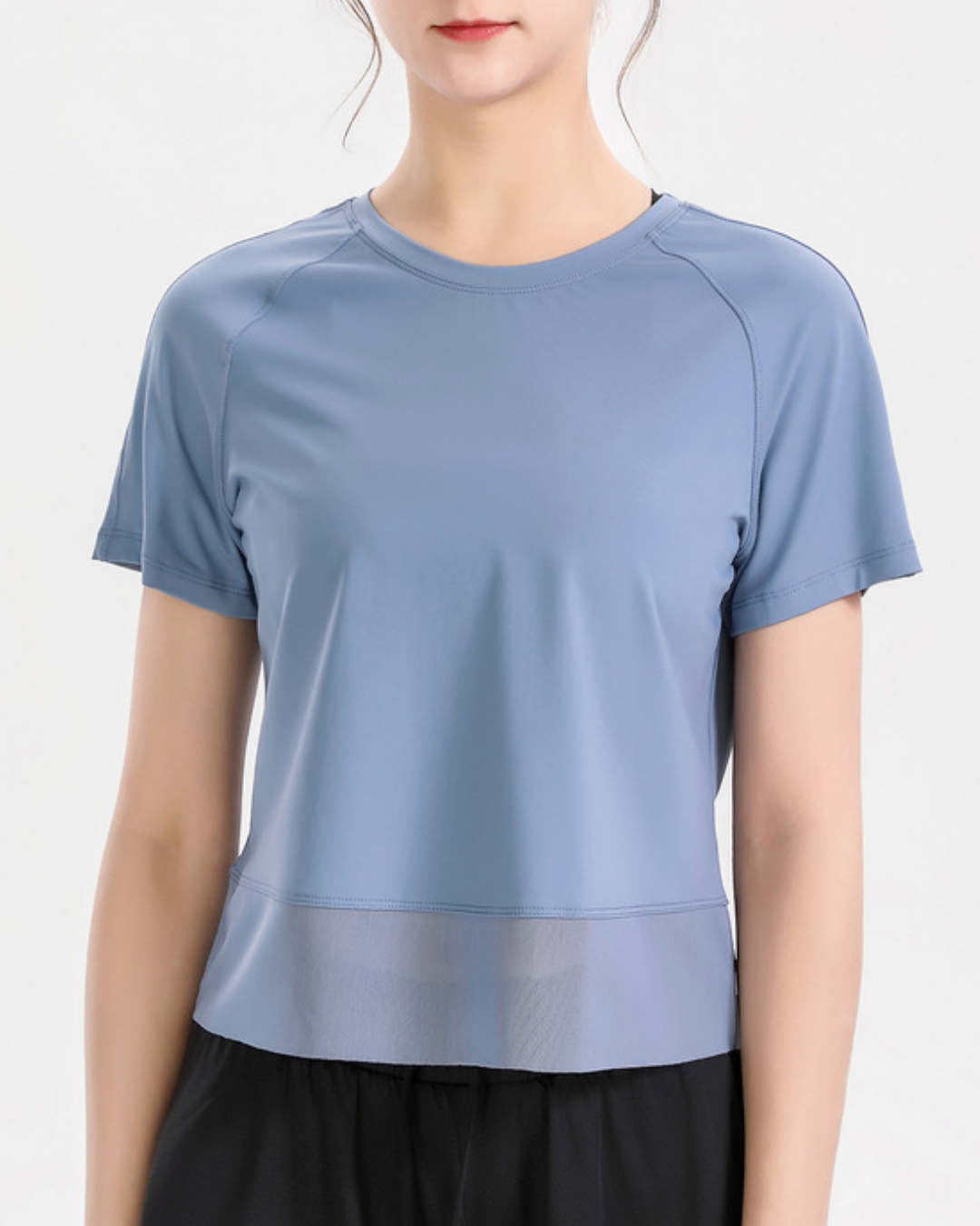 Cropped tulle T-shirt 2733