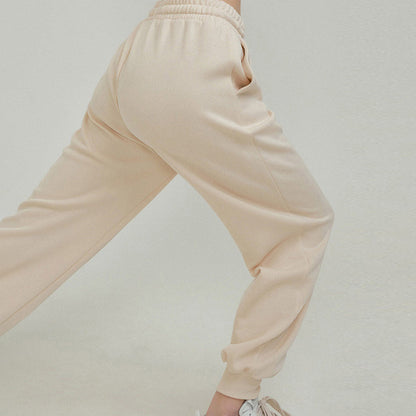 Light colored cotton jogger pants 2967