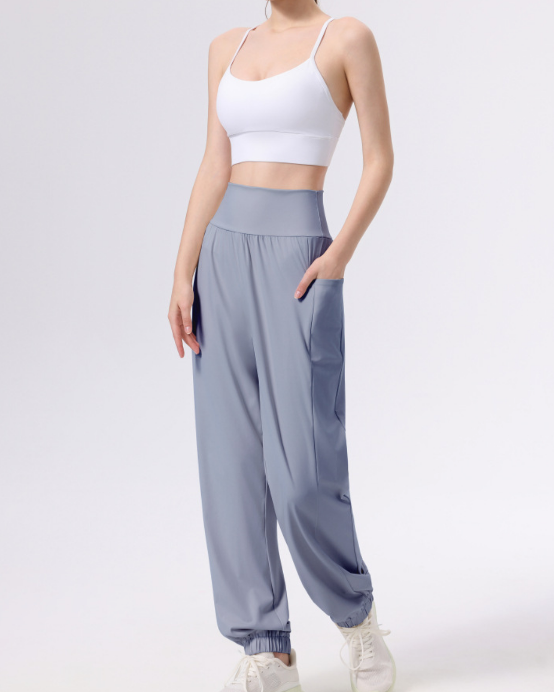 ニュアンスカラードレープジョガーパンツ 3946