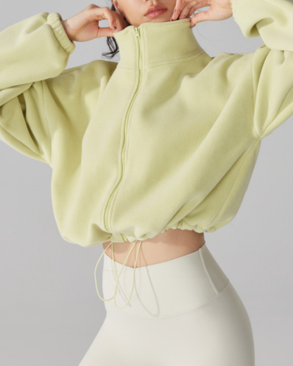 スタンドカラードロストウォームジップジャケット 3919