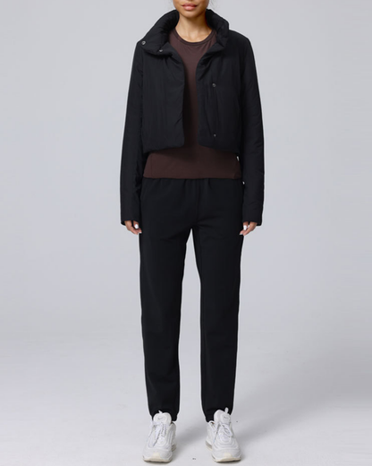 スタンドカラーサイドリブパデットジャケット 3932