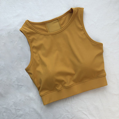 Median mesh yoga tank 2743