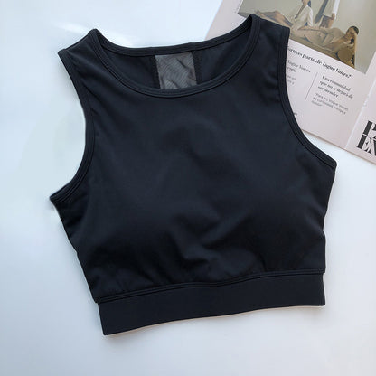 Median mesh yoga tank 2743