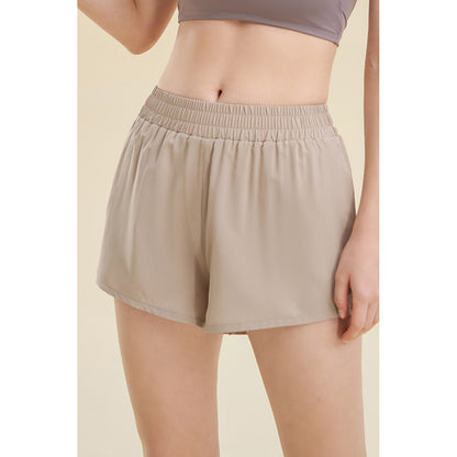 Dull color natural yoga short 2806