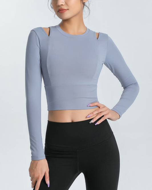 ショルダースリットカットソー 3084